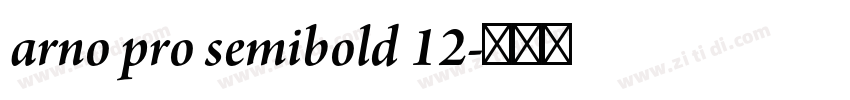 arno pro semibold 12字体转换